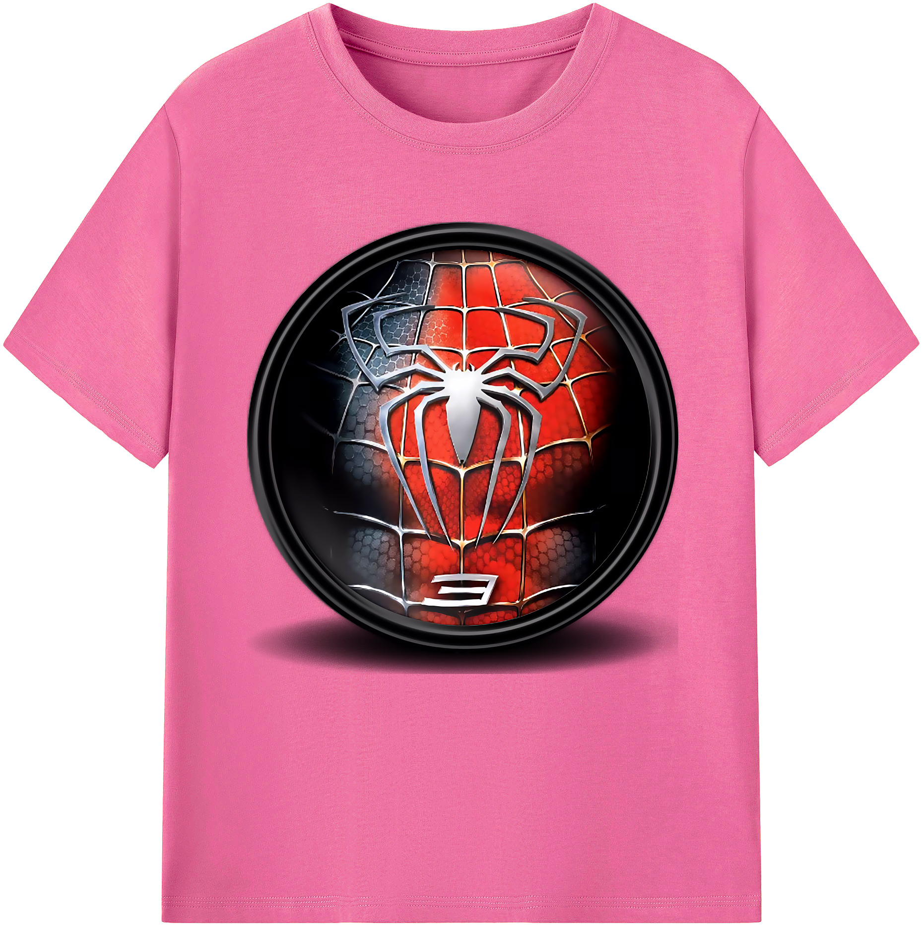 （画像用） Spider Man スパイダーマン レディースカジュアルプリントTシャツ（綿100％）